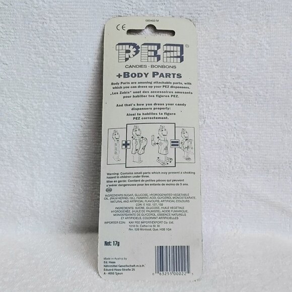 3/$40 Sealed Vintage 1996 Second Set PEZ Cowgirl Body Parts!! - Picture 2 of 2